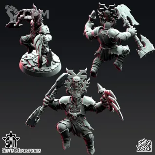Описание картинки Gore Warriors of War от Manufactorum76 по цене 1 600руб | Свободный Рынок Миниатюр - СРМ