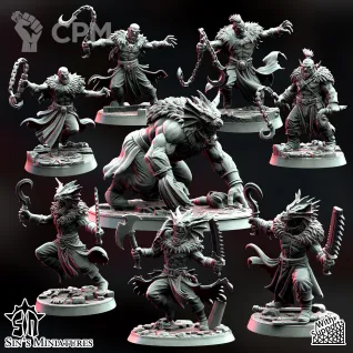 Описание картинки Fangs of the Blood Hounds от Manufactorum76 по цене 1 250руб | Свободный Рынок Миниатюр - СРМ