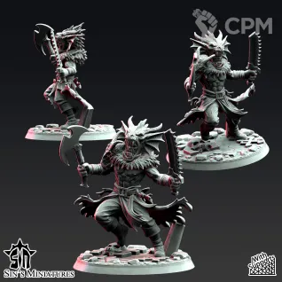 Описание картинки Fangs of the Blood Hounds от Manufactorum76 по цене 1 250руб | Свободный Рынок Миниатюр - СРМ