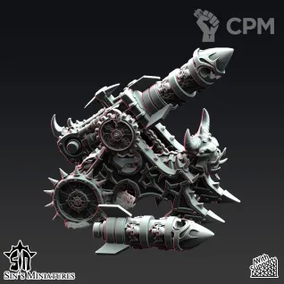 Описание картинки Havoc Dwarves' Rocket Launcher от Manufactorum76 по цене 1 500руб | Свободный Рынок Миниатюр - СРМ
