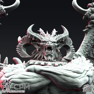 Описание картинки Exiled Greater Daemon of War от Manufactorum76 по цене 2 100руб | Свободный Рынок Миниатюр - СРМ