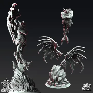 Описание картинки Exiled Greater Daemon of War от Manufactorum76 по цене 2 100руб | Свободный Рынок Миниатюр - СРМ