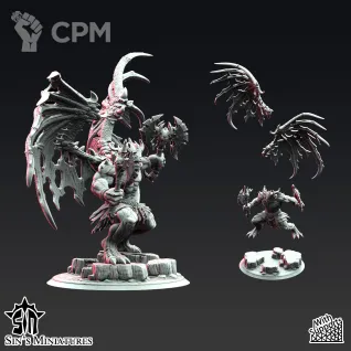 Описание картинки Exiled Greater Daemon of War V2 от Manufactorum76 по цене 1 750руб | Свободный Рынок Миниатюр - СРМ