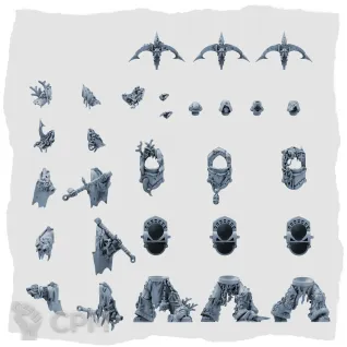 Описание картинки Deep shroud heavy dredge marines multipart set от PocketSized Prints по цене 800руб | Свободный Рынок Миниатюр - СРМ