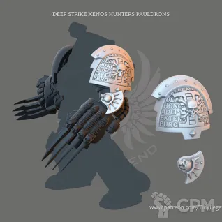 Описание картинки Deathwatch Terminator shoulder pads от Helnex workshop  по цене 30руб | Свободный Рынок Миниатюр - СРМ