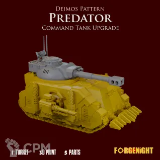 Описание картинки Deimos Pattern Predator Command Tank upgrade от ForgeNight по цене 400руб | Свободный Рынок Миниатюр - СРМ
