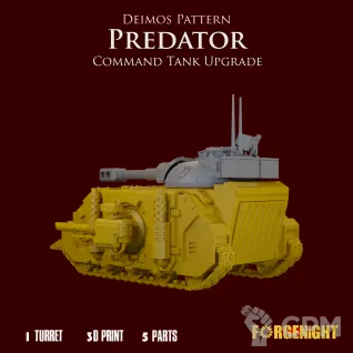 Описание картинки Deimos Pattern Predator Command Tank upgrade от ForgeNight по цене 400руб | Свободный Рынок Миниатюр - СРМ