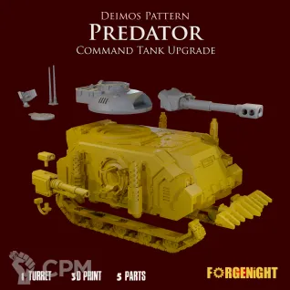 Описание картинки Deimos Pattern Predator Command Tank upgrade от ForgeNight по цене 400руб | Свободный Рынок Миниатюр - СРМ