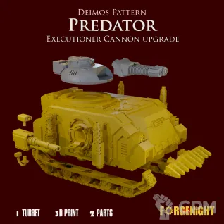 Описание картинки Deimos Pattern Predator Executioner Tank upgrade от ForgeNight по цене 400руб | Свободный Рынок Миниатюр - СРМ