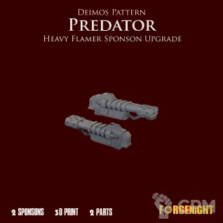 Описание картинки Deimos Pattern Predator Heavy Flamer sponson Upgrade от ForgeNight по цене 150руб | Свободный Рынок Миниатюр - СРМ