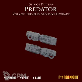 Описание картинки Deimos Pattern Predator Volkite Culverin sponson Upgrade от ForgeNight по цене 150руб | Свободный Рынок Миниатюр - СРМ
