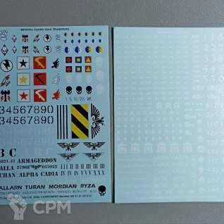 Описание картинки Декали Astra Militarum Transfer Sheet от  по цене 400руб | Свободный Рынок Миниатюр - СРМ