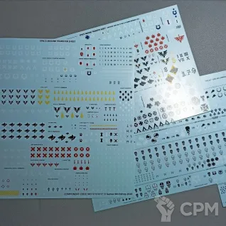 Описание картинки Декали Space Marine Transfer Sheet от  по цене 600руб | Свободный Рынок Миниатюр - СРМ