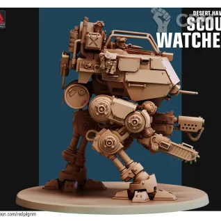 Описание картинки Scout Sentinels/Desert hawks scout watcher от Laboratory of Chaos по цене 600руб | Свободный Рынок Миниатюр - СРМ