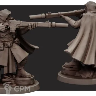 Описание картинки Tallarn Desert Raiders Snipers от Подземный человек по цене 410руб | Свободный Рынок Миниатюр - СРМ