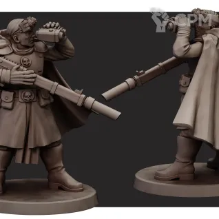 Описание картинки Tallarn Desert Raiders Snipers от Подземный человек по цене 410руб | Свободный Рынок Миниатюр - СРМ