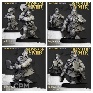 Описание картинки Dwarf Deathseekers от 3DPrintClub по цене 100руб | Свободный Рынок Миниатюр - СРМ