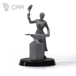 Описание картинки Кузнец от Fantasy Minis по цене 250руб | Свободный Рынок Миниатюр - СРМ