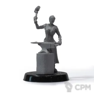 Описание картинки Blacksmith 28mm от Fantasy Minis по цене 250руб | Свободный Рынок Миниатюр - СРМ