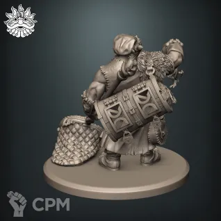 Описание картинки Дворф бесолов "Dwarf Imp Catcher" от Brother Ork по цене 1 000руб | Свободный Рынок Миниатюр - СРМ