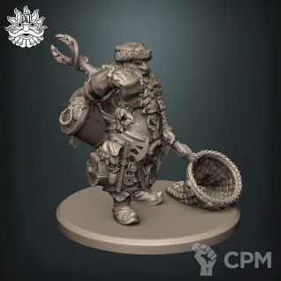 Описание картинки Дворф бесолов "Dwarf Imp Catcher" от Brother Ork по цене 1 000руб | Свободный Рынок Миниатюр - СРМ