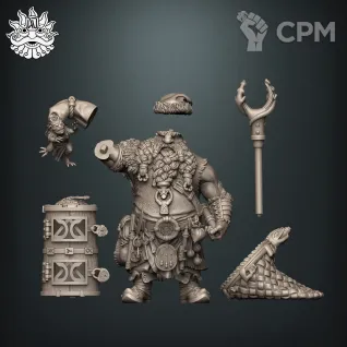 Описание картинки Дворф бесолов "Dwarf Imp Catcher" от Brother Ork по цене 1 000руб | Свободный Рынок Миниатюр - СРМ