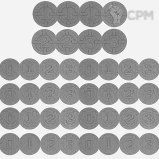 Описание картинки Plastic Tactical Status &amp; Objective Tokens от aldger по цене 700руб | Свободный Рынок Миниатюр - СРМ
