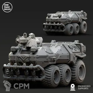 Описание картинки Dwarf Guild - APC OPR/Sagitaur ATV от Laboratory of Chaos по цене 1 305руб | Свободный Рынок Миниатюр - СРМ