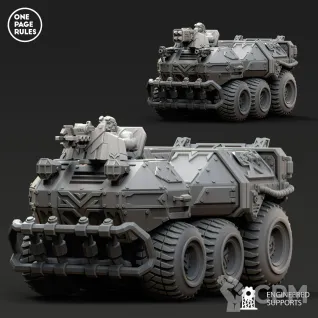 Описание картинки Dwarf Guild - APC OPR/Sagitaur ATV от Laboratory of Chaos по цене 1 305руб | Свободный Рынок Миниатюр - СРМ