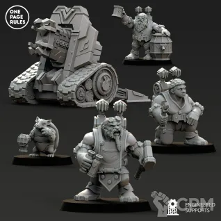 Описание картинки Dwarf Guild - Artillery OPR от Laboratory of Chaos по цене 550руб | Свободный Рынок Миниатюр - СРМ
