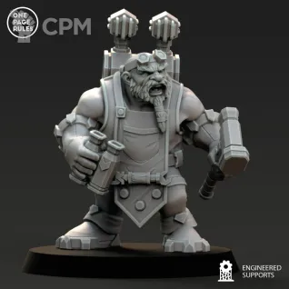Описание картинки Dwarf Guild - Artillery OPR от Laboratory of Chaos по цене 550руб | Свободный Рынок Миниатюр - СРМ