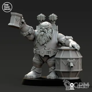 Описание картинки Dwarf Guild - Artillery OPR от Laboratory of Chaos по цене 550руб | Свободный Рынок Миниатюр - СРМ