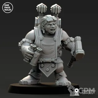 Описание картинки Dwarf Guild - Artillery OPR от Laboratory of Chaos по цене 550руб | Свободный Рынок Миниатюр - СРМ