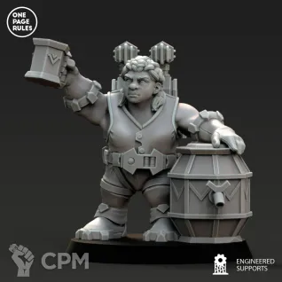 Описание картинки Dwarf Guild - Artillery OPR от Laboratory of Chaos по цене 550руб | Свободный Рынок Миниатюр - СРМ