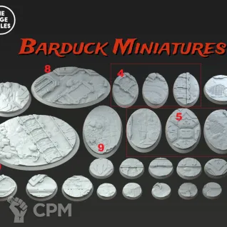 Описание картинки Базы/Подставки Dwarf Guilds Круглые 50мм от Barduck Miniatures по цене 465руб | Свободный Рынок Миниатюр - СРМ