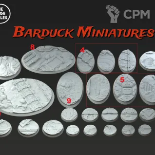 Описание картинки Базы/Подставки Dwarf Guilds Круглые 75х46мм от Barduck Miniatures по цене 720руб | Свободный Рынок Миниатюр - СРМ