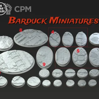 Описание картинки Базы/Подставки Dwarf Guilds Круглые 40мм от Barduck Miniatures по цене 529руб | Свободный Рынок Миниатюр - СРМ