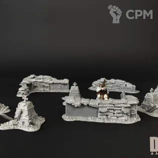 Описание картинки Trench Crusade terrain bundle от DrunkMag0sFactorum по цене 1 600руб | Свободный Рынок Миниатюр - СРМ