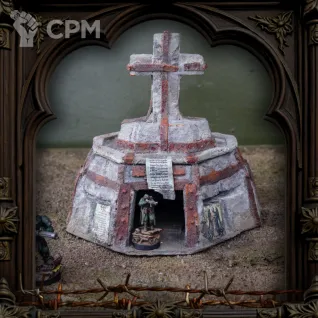 Описание картинки Средний бункер ✠ Силы Церкви ✠ TRENCH CRUSADE от Big Brain Terrain по цене 2 050руб | Свободный Рынок Миниатюр - СРМ