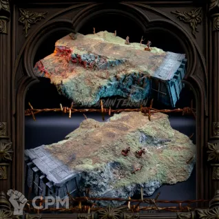 Описание картинки Большой холм ✠ TRENCH CRUSADE от Big Brain Terrain по цене 5 150руб | Свободный Рынок Миниатюр - СРМ