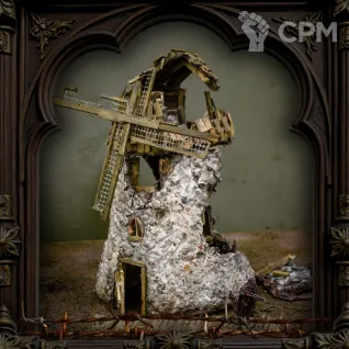 Описание картинки Развалины Мельницы ✠ TRENCH CRUSADE от Big Brain Terrain по цене 5 550руб | Свободный Рынок Миниатюр - СРМ