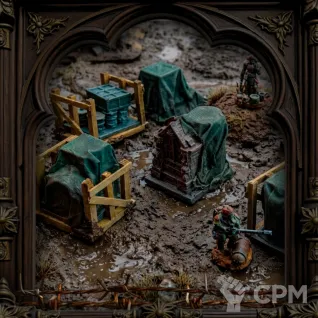 Описание картинки Крытые грузы ✠ TRENCH CRUSADE от Big Brain Terrain по цене 1 150руб | Свободный Рынок Миниатюр - СРМ