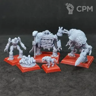 Описание картинки Отряд дварфов механиков (НРИ, Frostgrave и т.д.) от  по цене 1 800руб | Свободный Рынок Миниатюр - СРМ