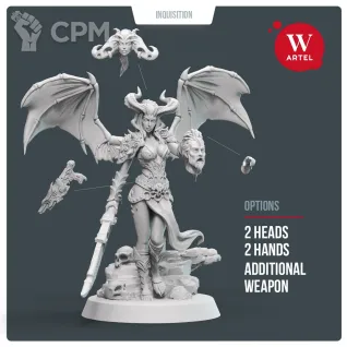 Описание картинки Lilith the Demoness от Артель W по цене 900руб | Свободный Рынок Миниатюр - СРМ