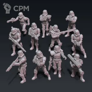Описание картинки Imperial trooper squad от Орки с наГорки по цене 1 600руб | Свободный Рынок Миниатюр - СРМ