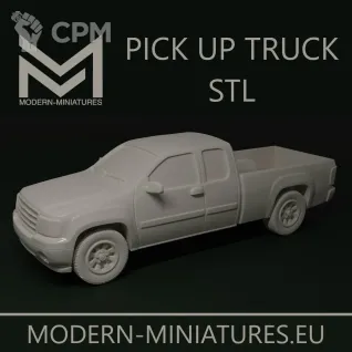 Описание картинки Pick up truck от Wardog Workshop по цене 1 400руб | Свободный Рынок Миниатюр - СРМ