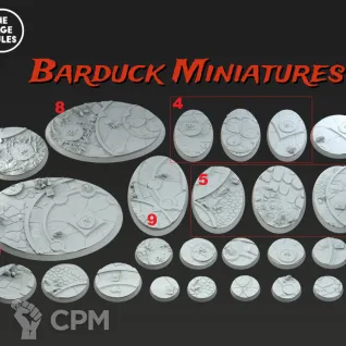 Описание картинки Базы/Подставки Change Daemons Круглые 75х46мм от Barduck Miniatures по цене 720руб | Свободный Рынок Миниатюр - СРМ