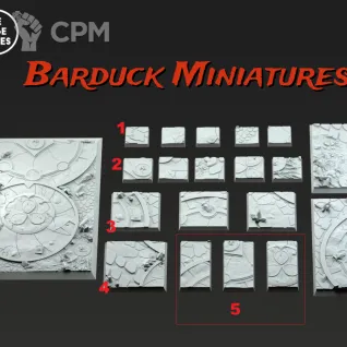 Описание картинки Базы/Подставки Change Daemons Квадратные 50х25мм от Barduck Miniatures по цене 599руб | Свободный Рынок Миниатюр - СРМ