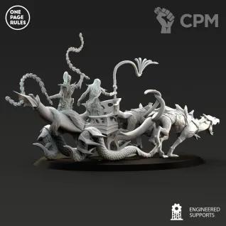 Описание картинки OPR Razor-Flail Chariot/Seeker Chariot от Laboratory of Chaos по цене 250руб | Свободный Рынок Миниатюр - СРМ