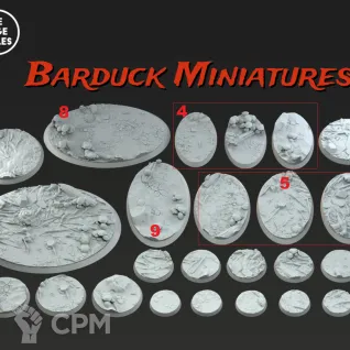 Описание картинки Базы/Подставки Plague Daemons Круглые 32мм от Barduck Miniatures по цене 669руб | Свободный Рынок Миниатюр - СРМ